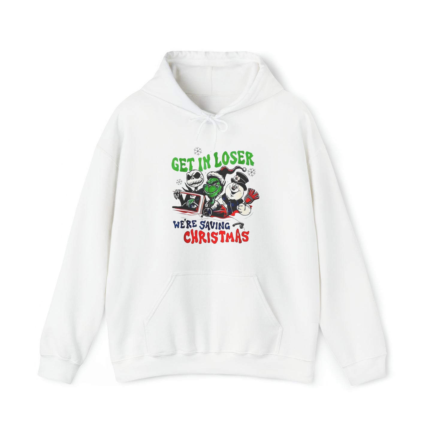 Get in the Car Friends We're Saving Christmas!  Unisex Heavy Blend™ Hooded Sweatshirt