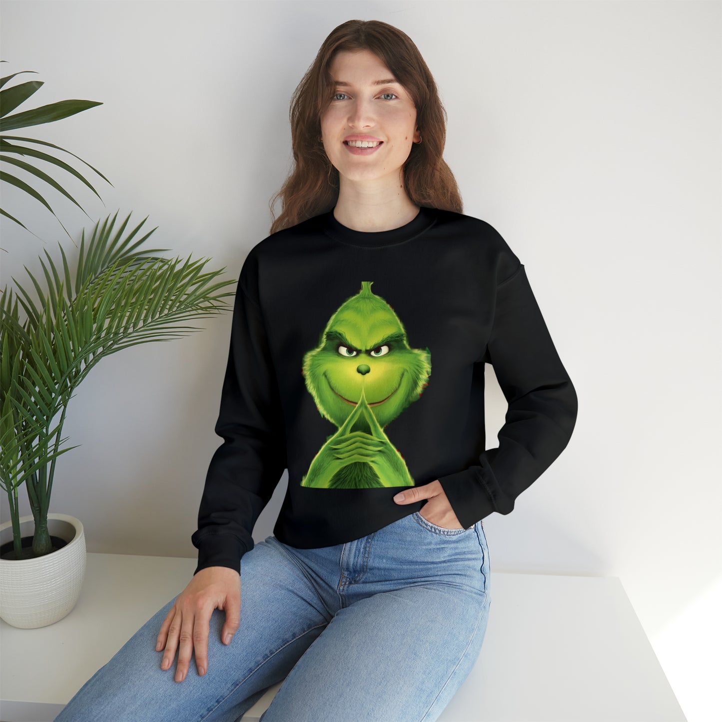 Mr Grinch  Unisex Heavy Blend™ Crewneck Sweatshirt