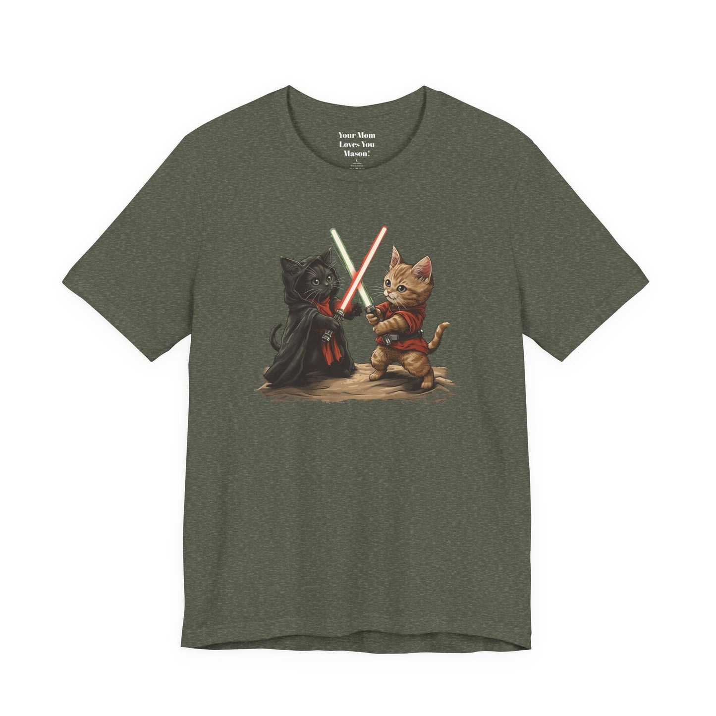 Kitty Star Wars Battle Unisex Jersey Short Sleeve Tee