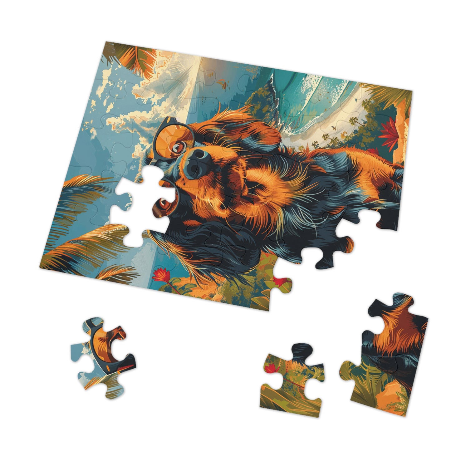 King Charles Spaniel Dog Jigsaw Puzzle (30, 110, 252, 500,1000-Piece)