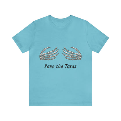 Save the Tatas  Breast Cancer Awareness  Jersey Short Sleeve Tee