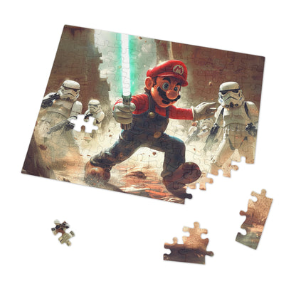 Mario, May the Force Be With Him! Jigsaw Puzzle (30, 110, 252, 500,1000-Piece)