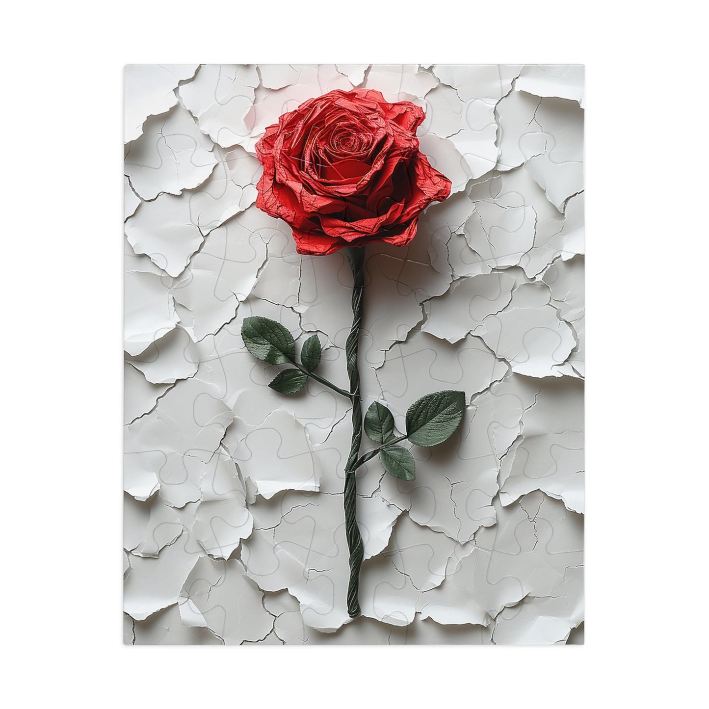 Paper Rose Jigsaw Puzzle (30, 110, 252, 500,1000-Piece)