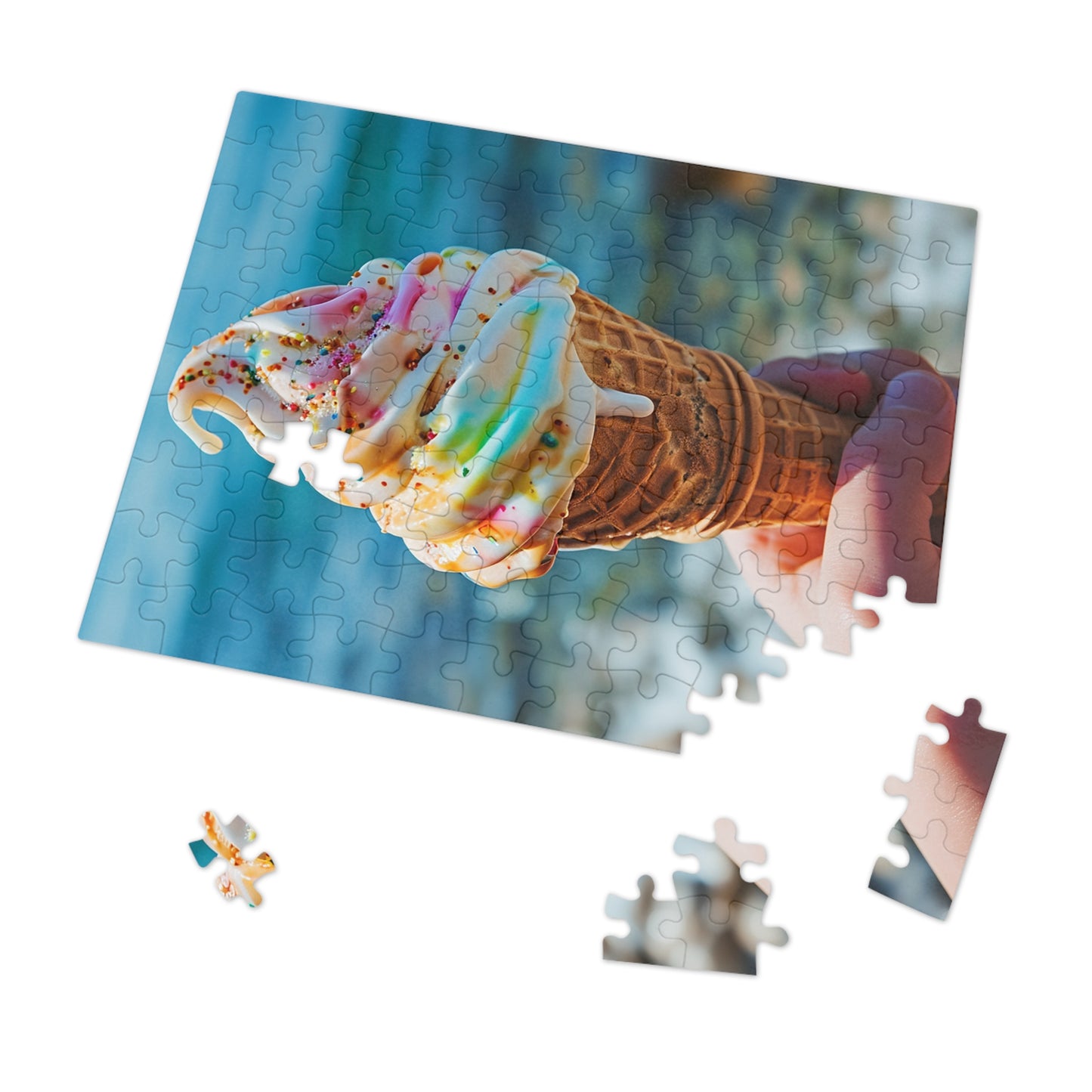 Summer Ice Cream Cone Jigsaw Puzzle (30, 110, 252, 500,1000-Piece)