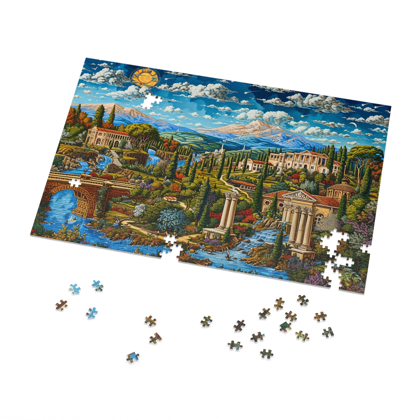 Ancient Landscape  Jigsaw Puzzle (30, 110, 252, 500,1000-Piece)