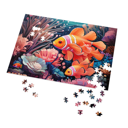 Clown Fish in the Coral Reef  Jigsaw Puzzle (30, 110, 252, 500,1000-Piece)