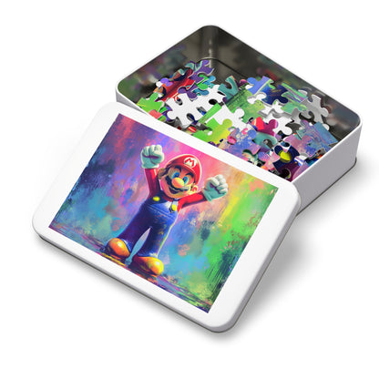 Watercolor Mario Jigsaw Puzzle (30, 110, 252, 500,1000-Piece)