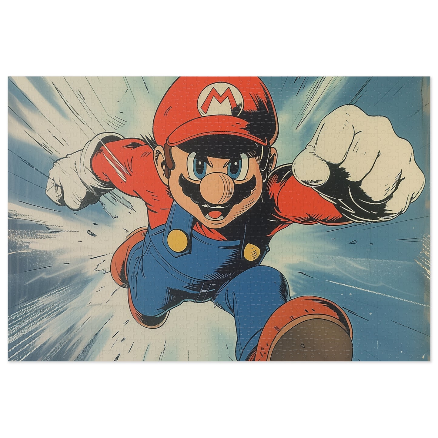 Mario Power Jigsaw Puzzle (30, 110, 252, 500,1000-Piece)