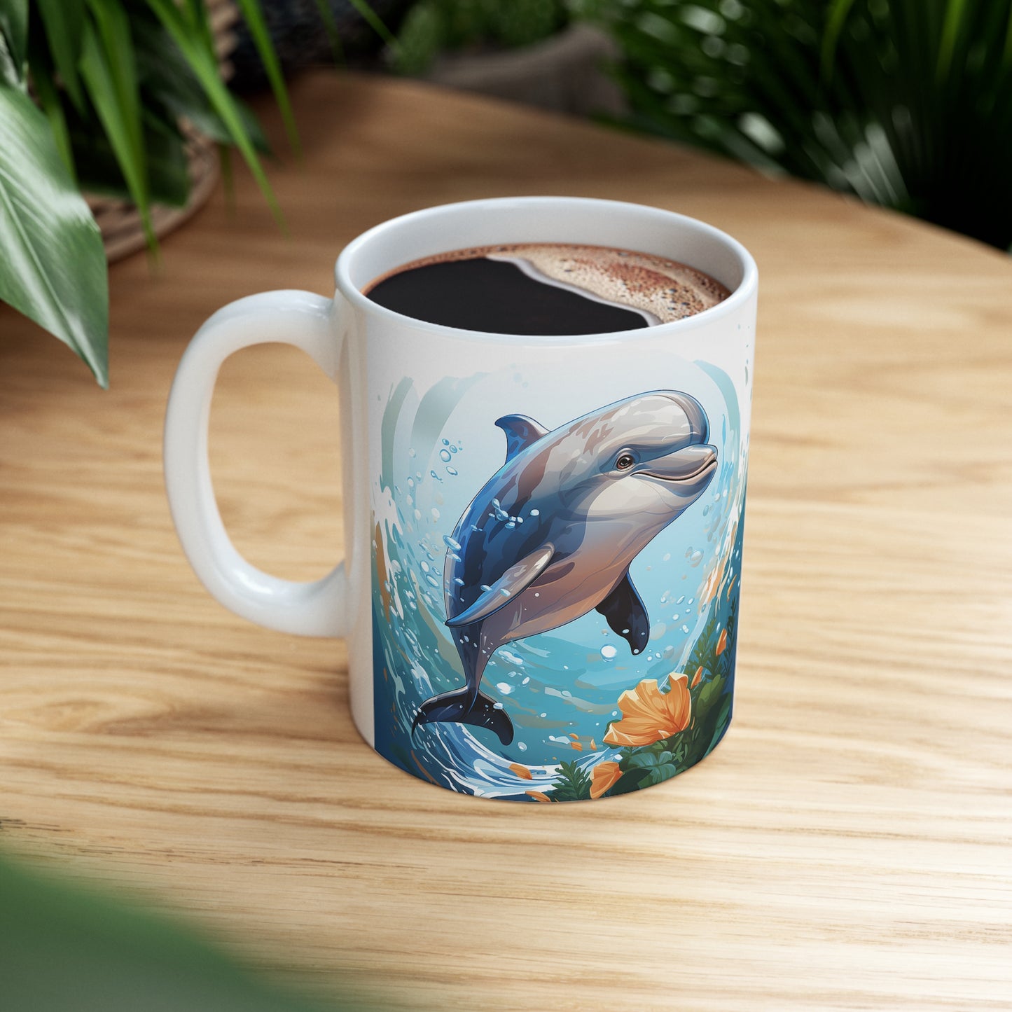 The Malloy Dolphin Collection Ceramic Mug 11oz