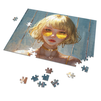 Young Anime Girl  Jigsaw Puzzle (30, 110, 252, 500,1000-Piece)