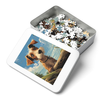 Cute Dog Looking For Home Jigsaw Puzzle (30, 110, 252, 500,1000-Piece)