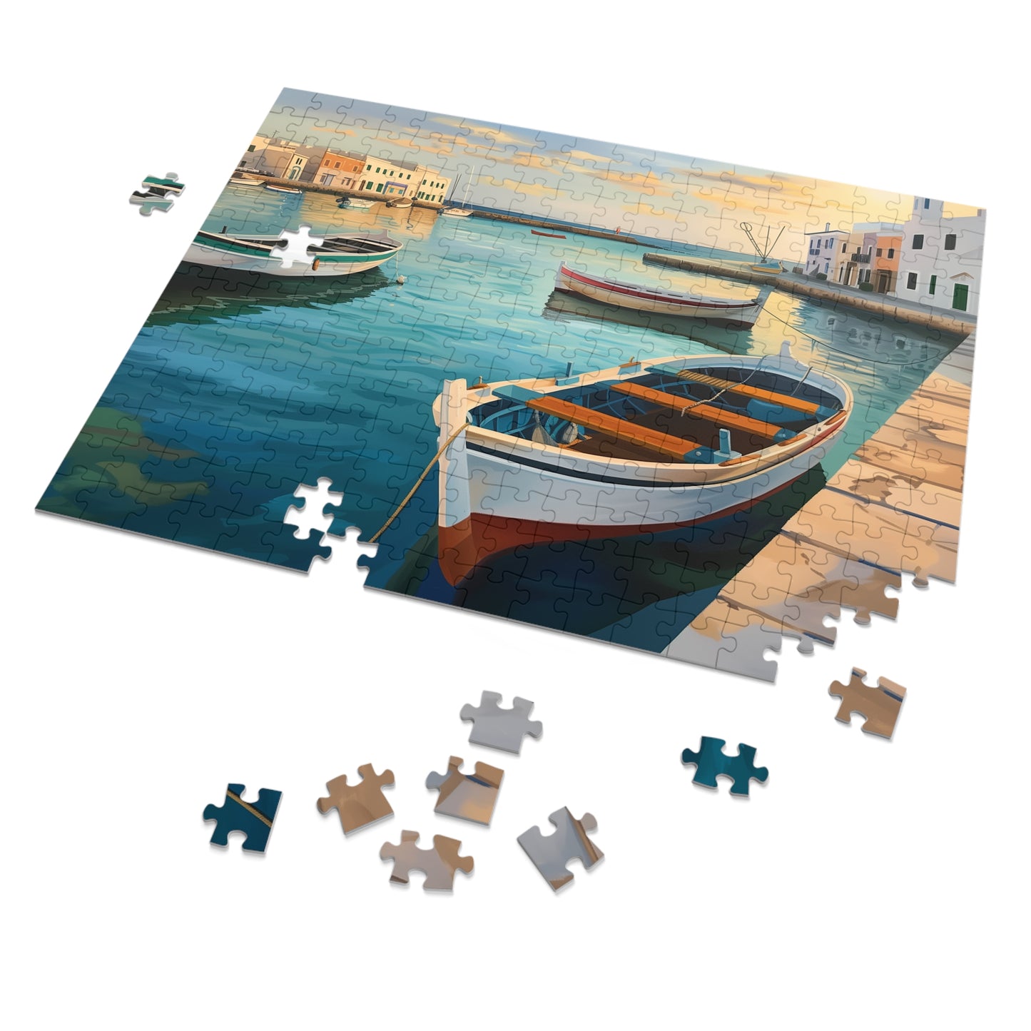 Painting of Positano Italy Jigsaw Puzzle (30, 110, 252, 500,1000-Piece)