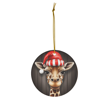 2024 Christmas Giraffe Ornament Ceramic Ornament