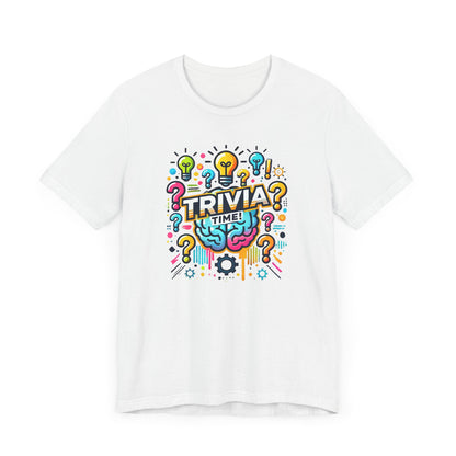 Trivia Time Unisex Short Sleeve Tee - Fun & Colorful Quiz Shirt