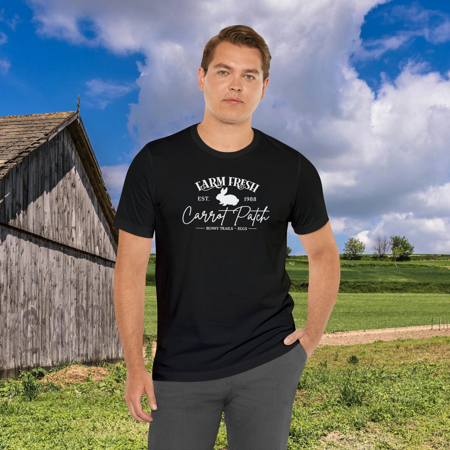 Farm Fresh  Carrot Patch   Unisex Jersey Short Sleeve Tee