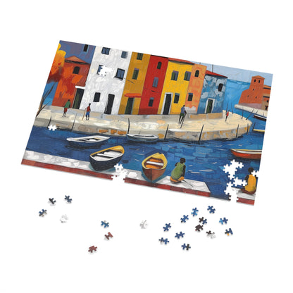 Acrylic Painting of an Italian Village Jigsaw Puzzle (30, 110, 252, 500,1000-Piece)