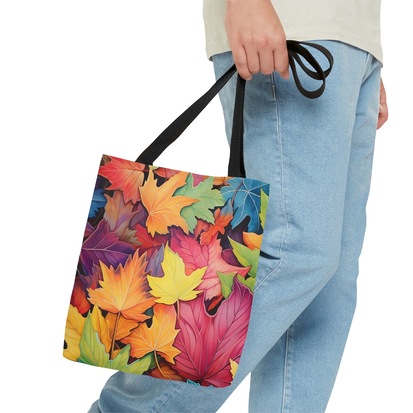 Colorful Fall Leaves Tote Bag (AOP)