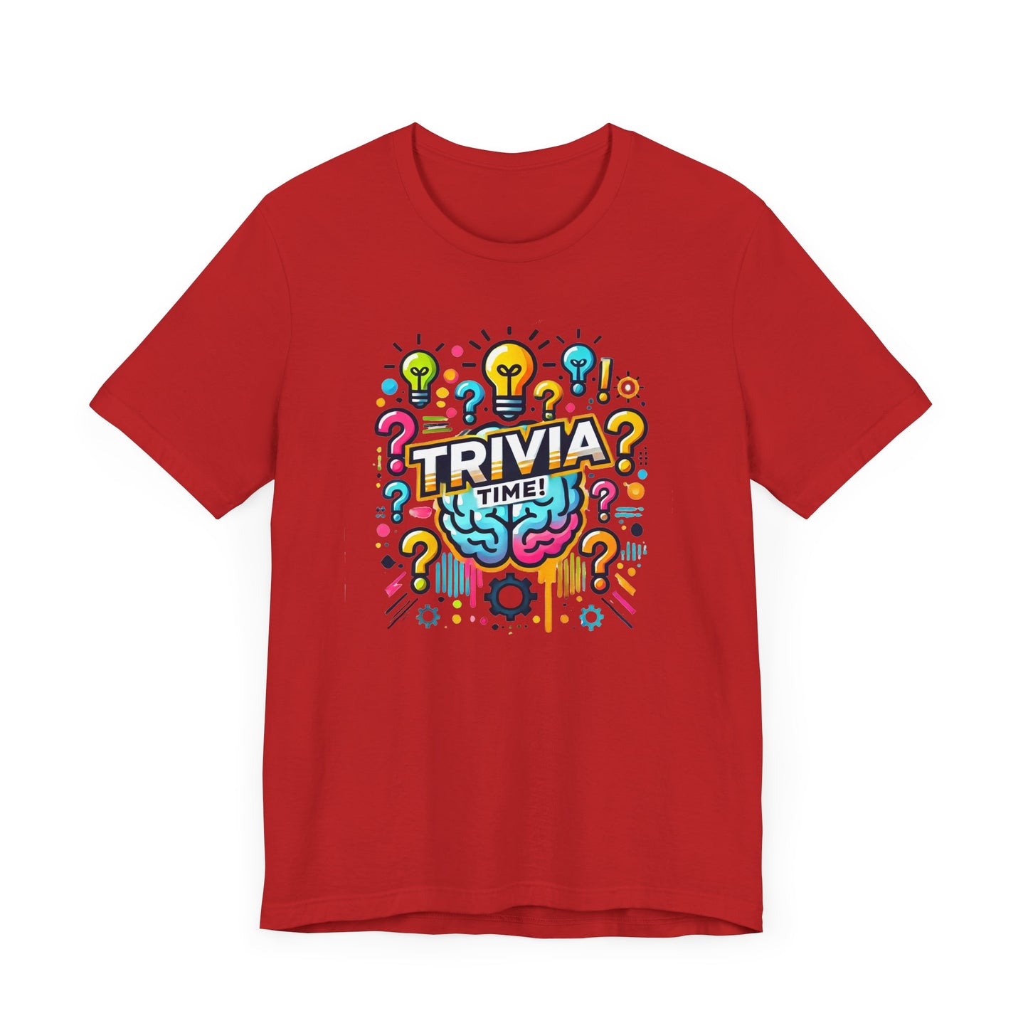 Trivia Time Unisex Short Sleeve Tee - Fun & Colorful Quiz Shirt