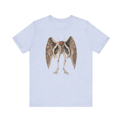 Mothman Unisex Jersey Tee - Paranormal Graphic T-Shirt