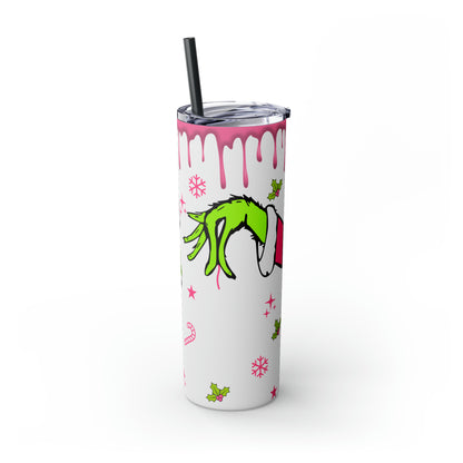 Grinch Daily Schedule  Skinny Tumbler with Straw, 20oz