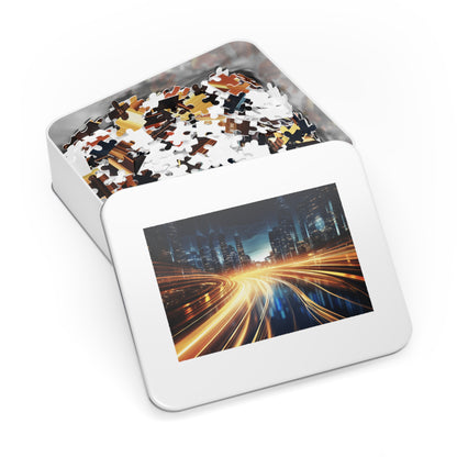 City Night Traffic Jigsaw Puzzle (30, 110, 252, 500,1000-Piece)