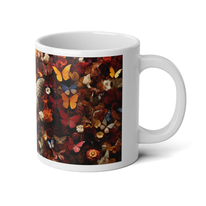 Beautiful Artistic Coffee Mug, Damien Hirst Style Painting, Jumbo Mug, 20oz