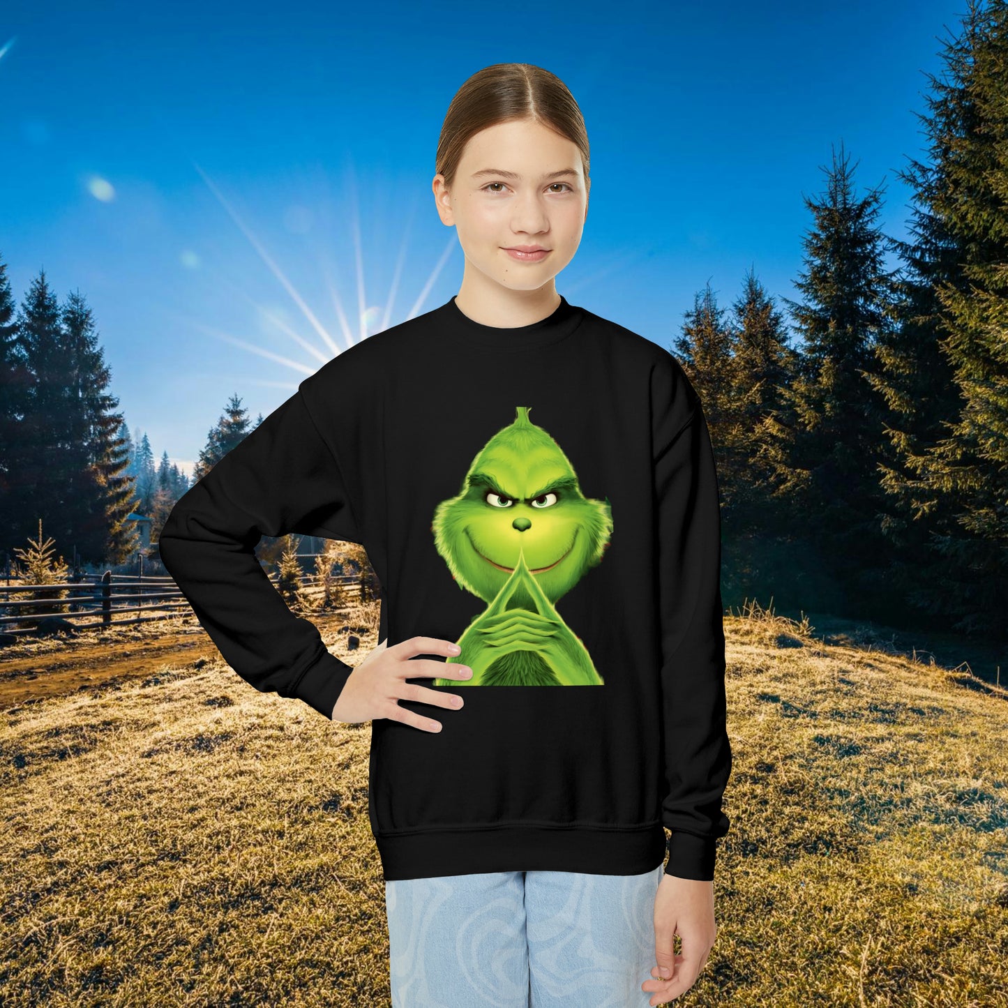 The Grinch  Youth Crewneck Sweatshirt