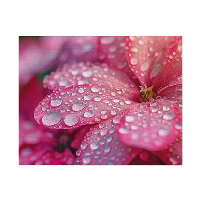 Pretty and Pinky Petals After a Spring Rain Jigsaw Puzzle (30, 110, 252, 500,1000-Piece)