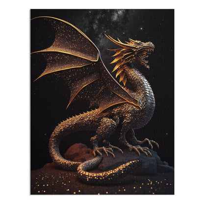 Golden Dragon  Jigsaw Puzzle (30, 110, 252, 500,1000-Piece)