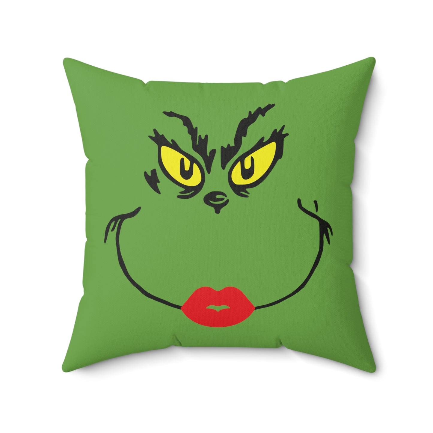 Miss Grinch  Spun Polyester Square Pillow