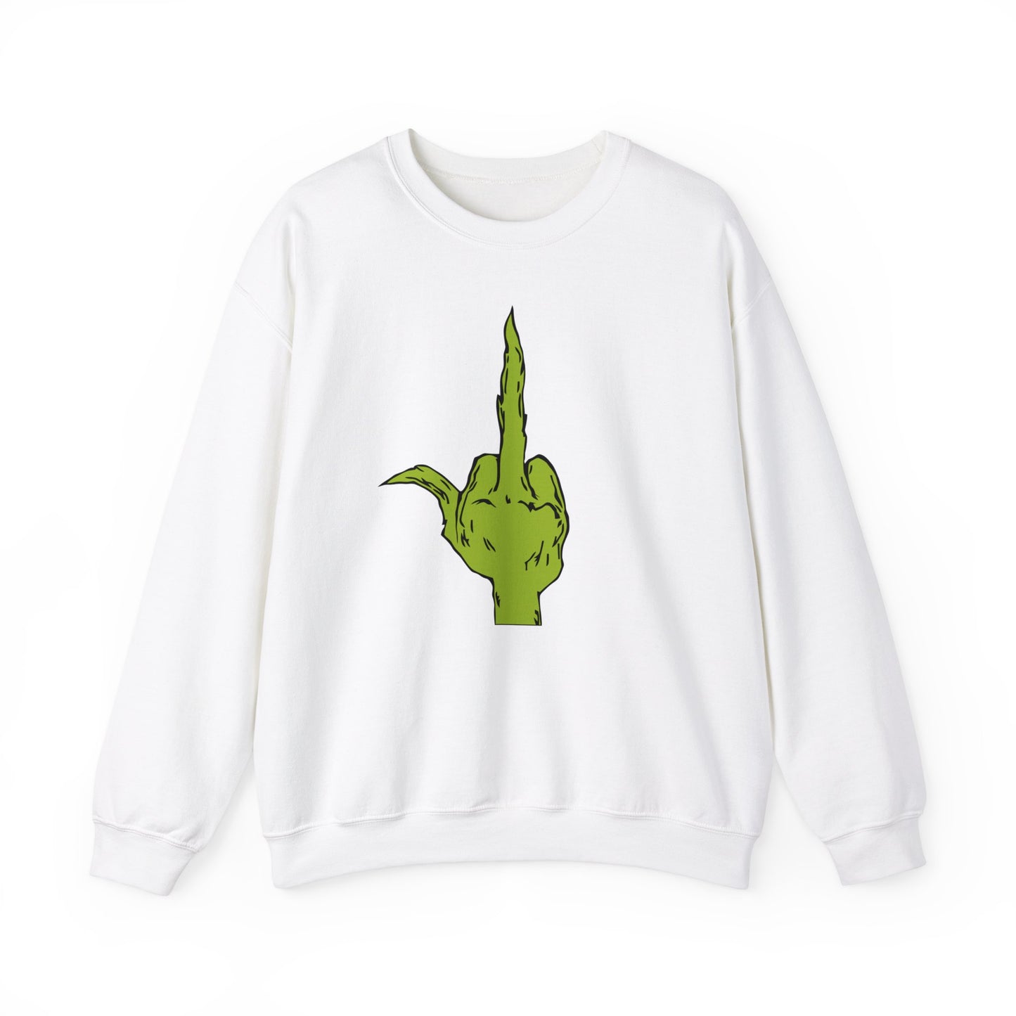 The Grinch Middle Finger!  Unisex Heavy Blend™ Crewneck Sweatshirt