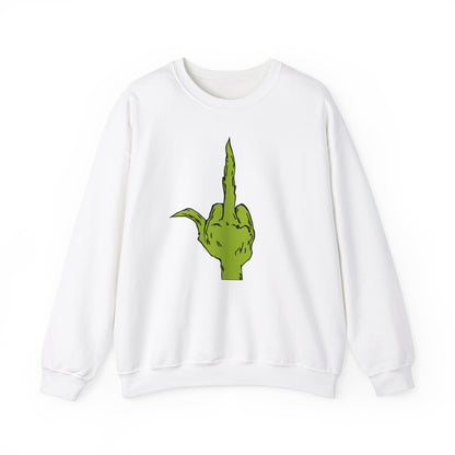 The Grinch Middle Finger!  Unisex Heavy Blend™ Crewneck Sweatshirt