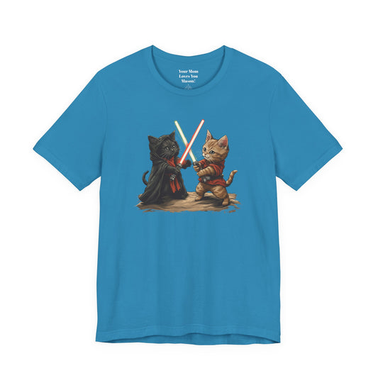 Kitty Star Wars Battle Unisex Jersey Short Sleeve Tee