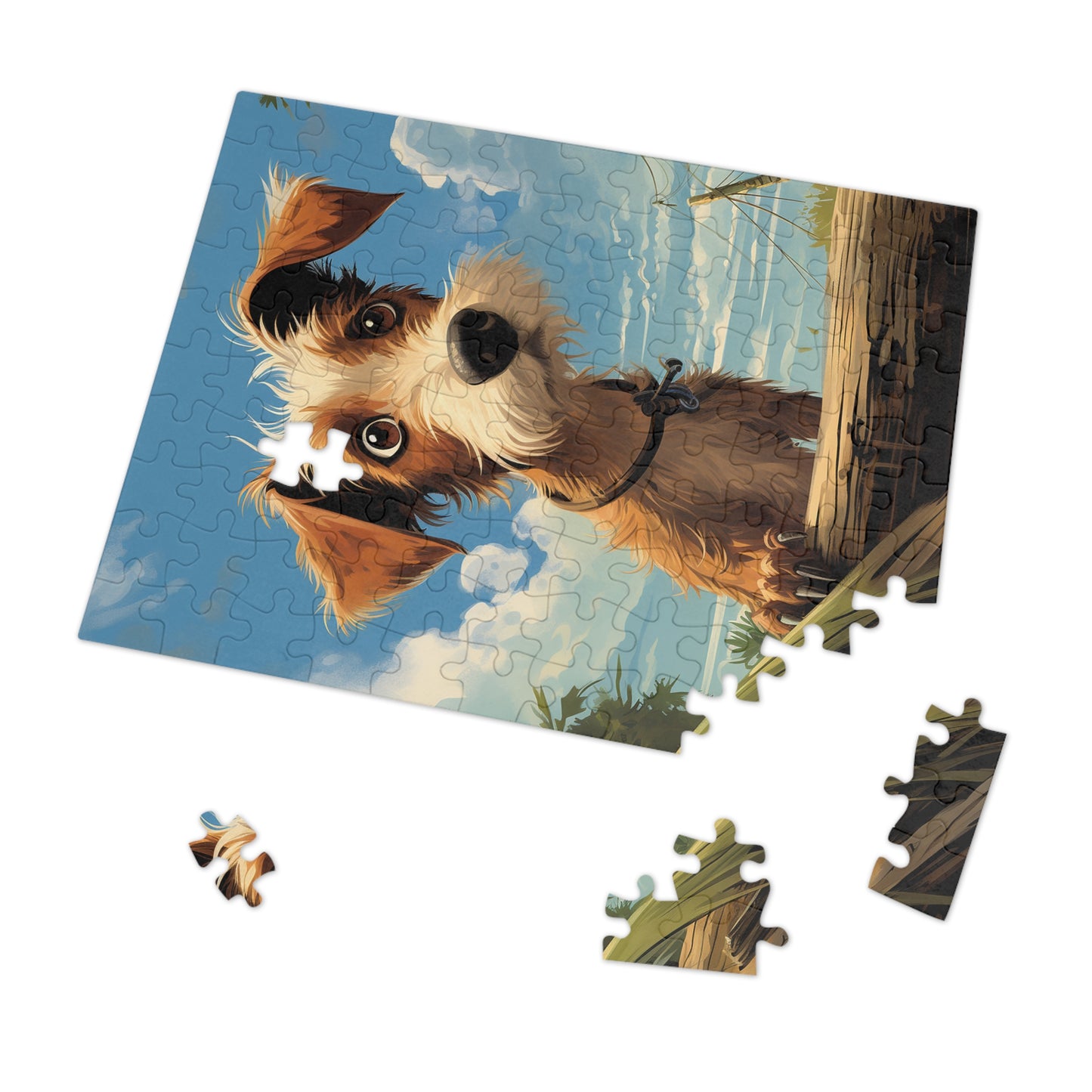 Cute Dog Looking For Home Jigsaw Puzzle (30, 110, 252, 500,1000-Piece)