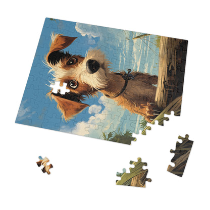 Cute Dog Looking For Home Jigsaw Puzzle (30, 110, 252, 500,1000-Piece)