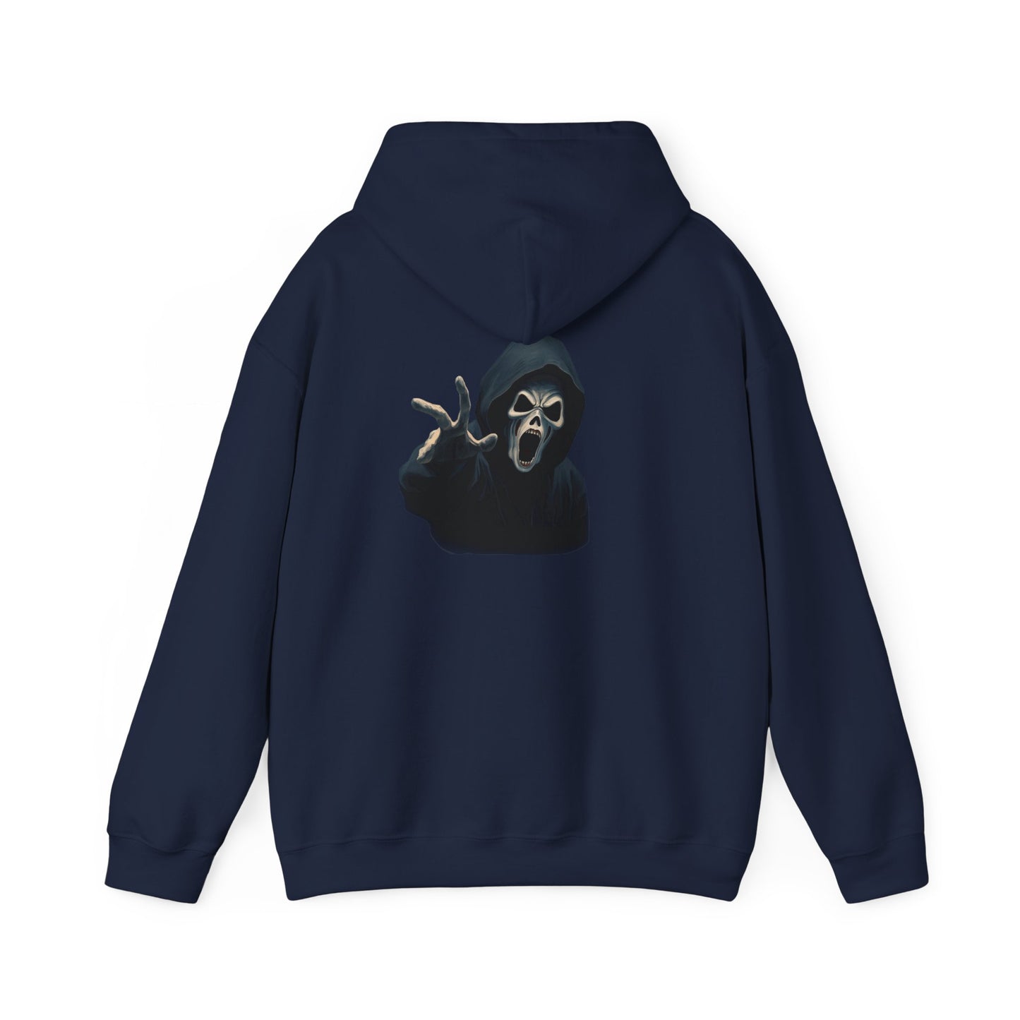 Scary Creeper Back Print Hoodie Sweatshirt