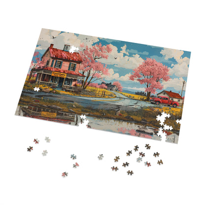 Country Store and Truck Jigsaw Puzzle (30, 110, 252, 500,1000-Piece)