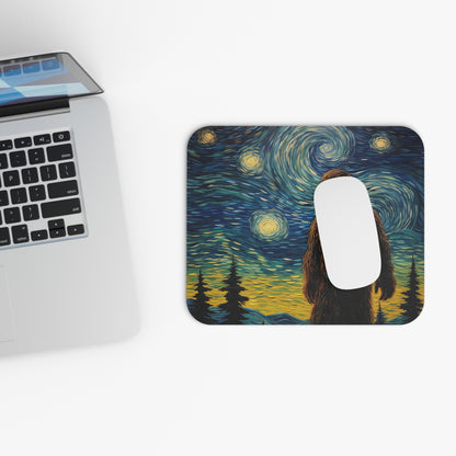 Big Foot Starry Night Mouse Pad (Rectangle)