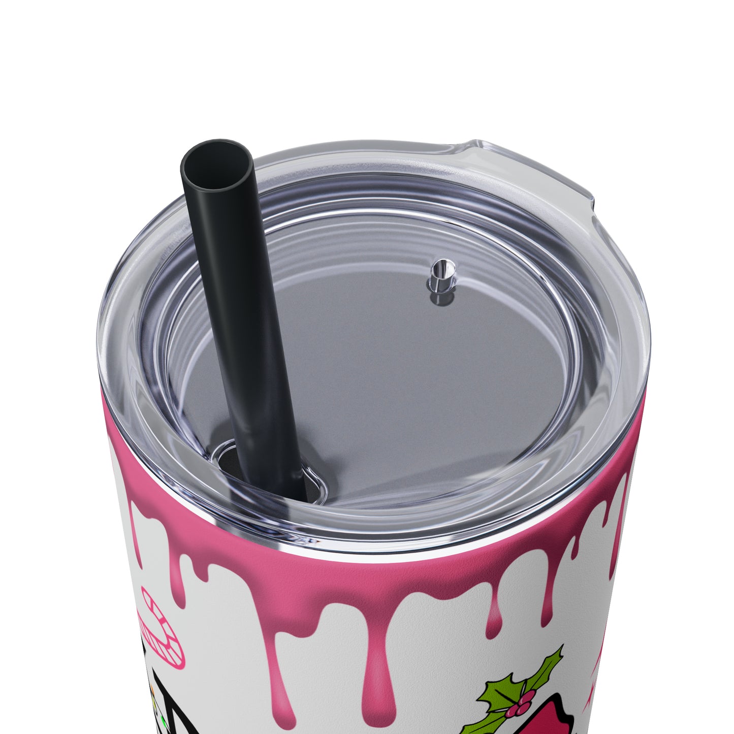 Grinch Daily Schedule  Skinny Tumbler with Straw, 20oz