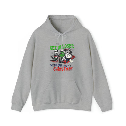 Get in the Car Friends We're Saving Christmas!  Unisex Heavy Blend™ Hooded Sweatshirt