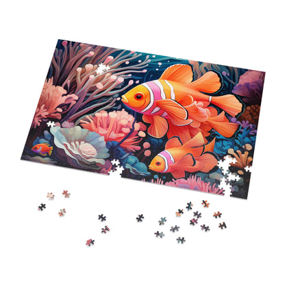 Clown Fish in the Coral Reef  Jigsaw Puzzle (30, 110, 252, 500,1000-Piece)