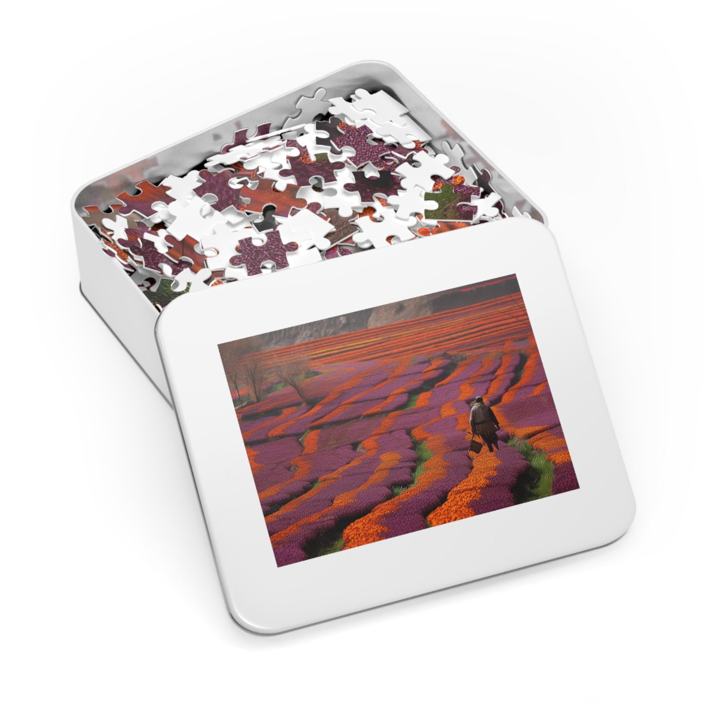 Saffron Fields  Jigsaw Puzzle (30, 110, 252, 500,1000-Piece)