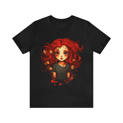 Creepy Doll Halloween Unisex Jersey Short Sleeve Tee