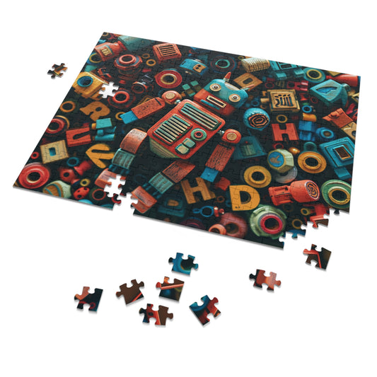 Wooden Toys Blocks Jigsaw Puzzle (30, 110, 252, 500,1000-Piece)