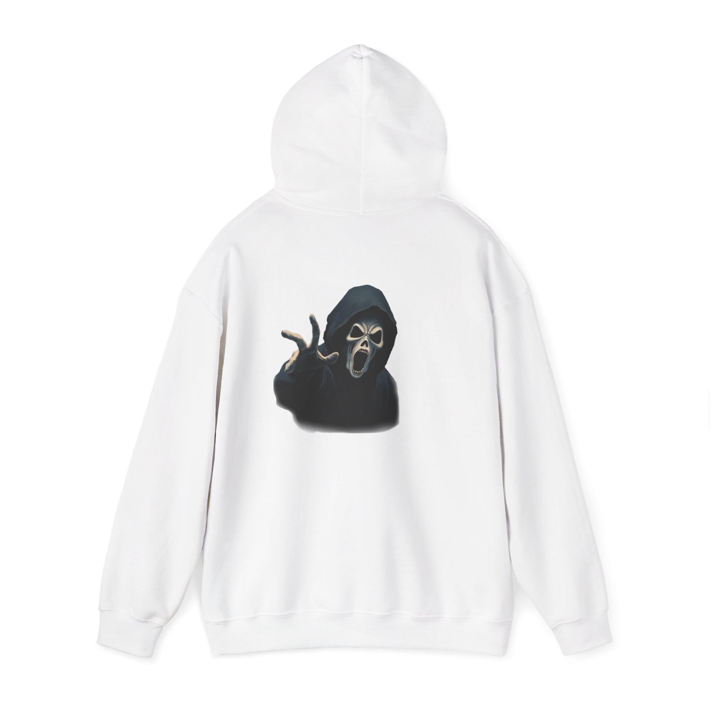 Scary Creeper Back Print Hoodie Sweatshirt