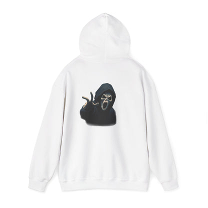 Scary Creeper Back Print Hoodie Sweatshirt