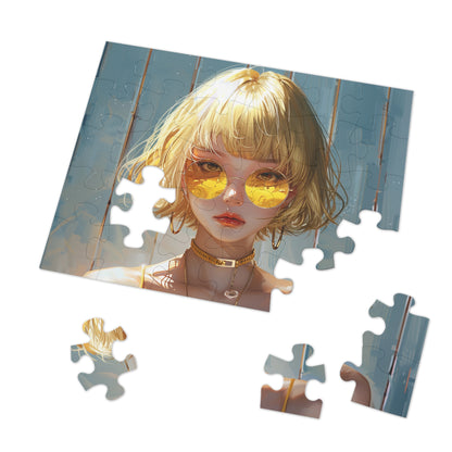 Young Anime Girl  Jigsaw Puzzle (30, 110, 252, 500,1000-Piece)