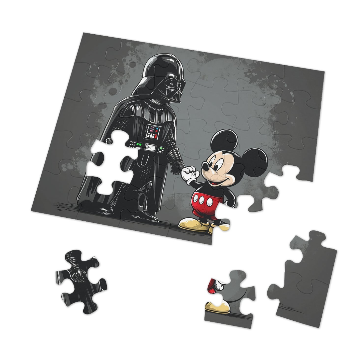 Darth and Mickey Jigsaw Puzzle (30, 110, 252, 500 -Piece)