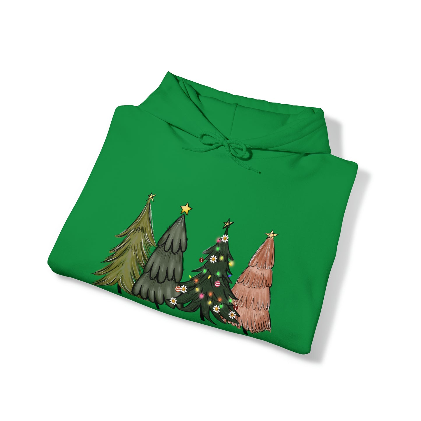 Classic Christmas Tree Hooded Sweatshirt Christmas Hoodie