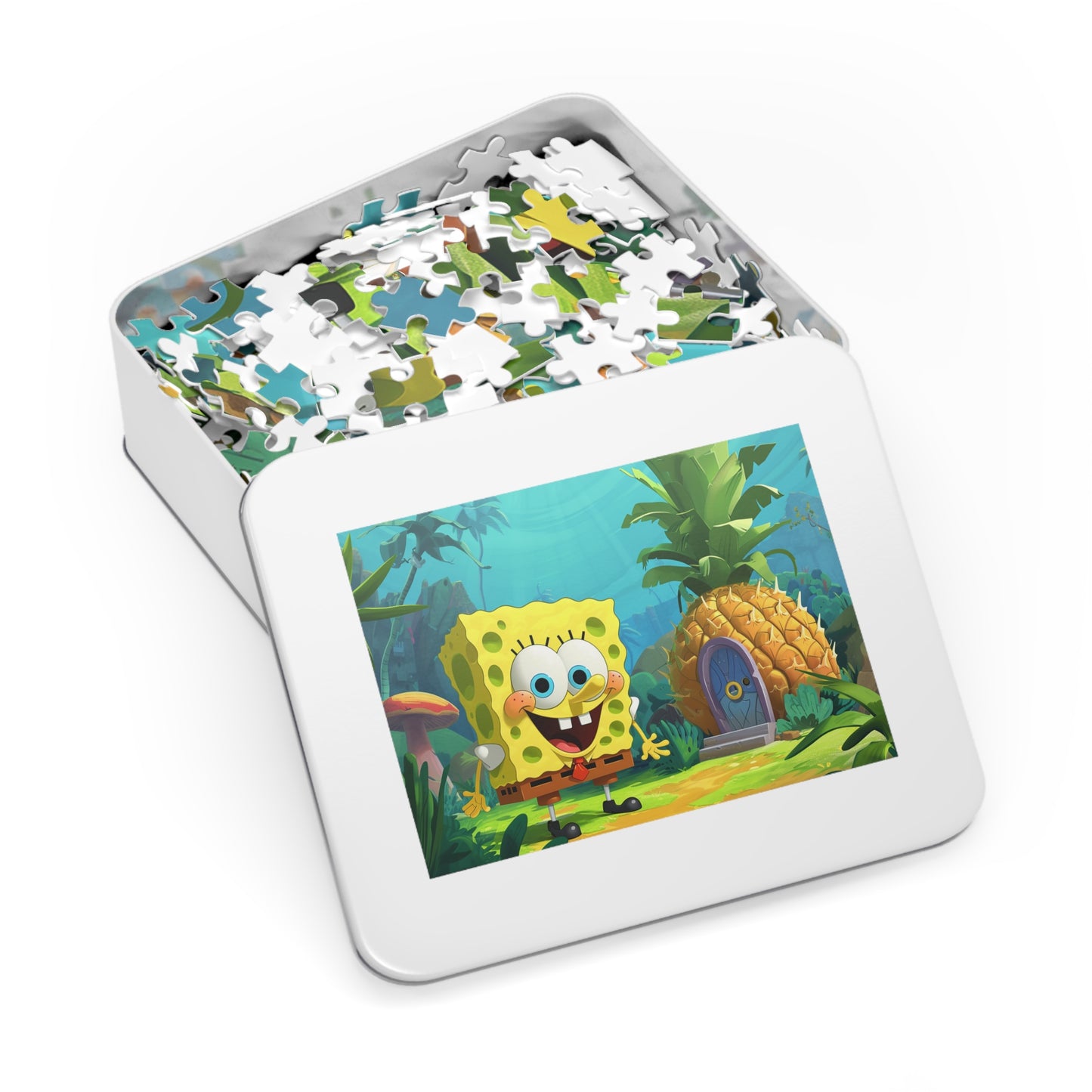 Who Lives in A Pineapple Under the sea? Jigsaw Puzzle (30, 110, 252, 500,1000-Piece)